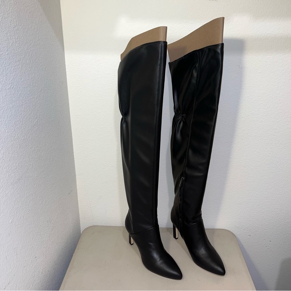 New with box Franco Sarto Callie2 Over The Knee Boot Women's faux leather black - Picture 1 of 11